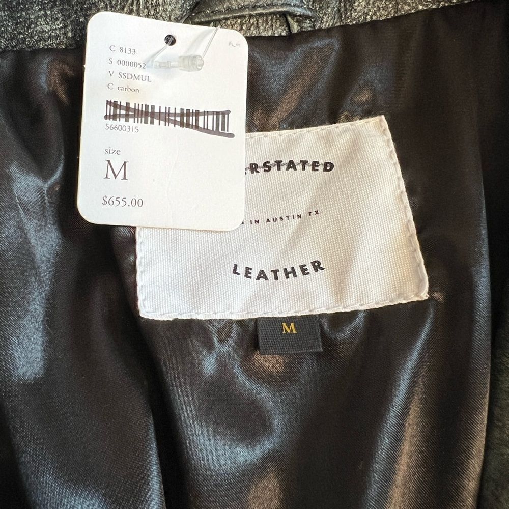 Free People x Understated Leather Star Studded Distressed Jacket - Picture 10 of 10